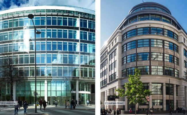 Retender Success at 150 Cheapside and 2 Gresham Street
