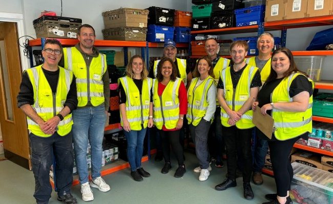 Lloyd’s CRE Team Volunteer at Bow Foodbank