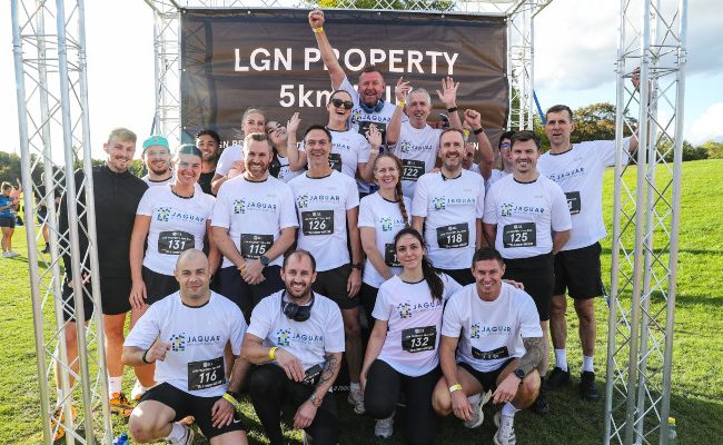 Jaguar take part in the JLL 5K Run