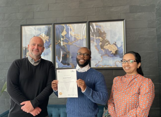 Investing in Success: Jermaine Stewart Achieves Level 5 Management Diploma