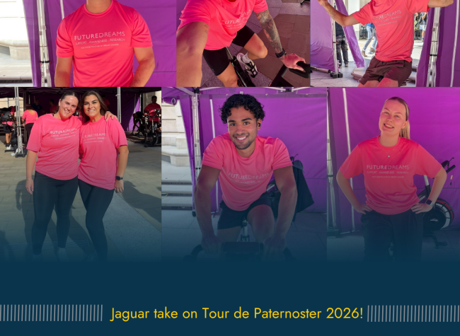 Tour de Paternoster: Team Jaguar Rides for Future Dreams